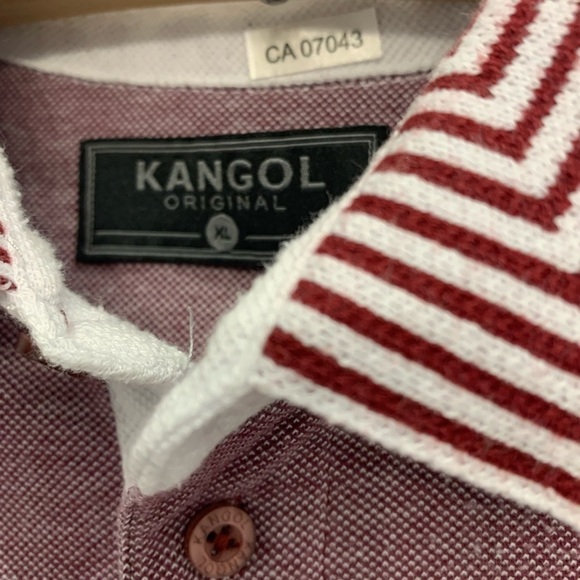 2/40$ Vintage kangol xl polo red - Picture 3 of 6